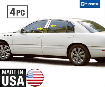 TYGER For 97-05 Buick Park Ave 4PC Stainless Steel Chrome Pillar Post Trim