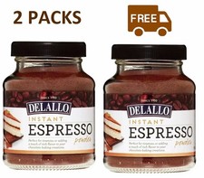 Delallo Instant Espresso Powder 1.94 Oz 2 Pack 