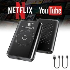 Wireless CarPlay AI Box Android Auto WiFi Adapter Converter with Netflix YouTube