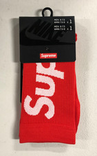 Supreme Nike Lightweight Red Crew Socks Size 6-7.5