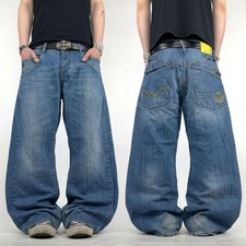 Vintage y2k faded stonewash grunge archive skater baggy wide leg jeans