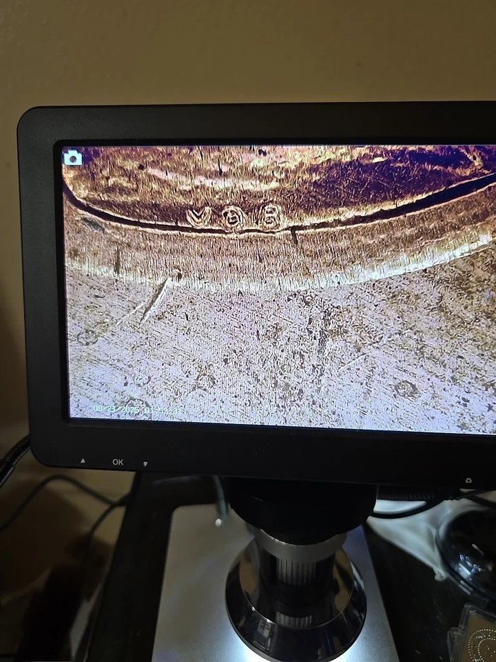 1998 Mis-Struck Penny Planchet - Rare Off Center Clear Date Struck 2 Sides OBO  - Image 4 of 4