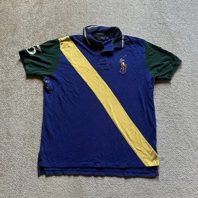 POLO RALPH LAUREN Herren Polohemd XL Poloshirt Polo Big Pony Logo 25713 Blau - Bild 1 von 4