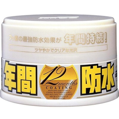 NEW SOFT99 Fusso Coat 12 Month Wax Solid Car Waterproof 200g (White Color)