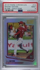 2018 Panini Chronicles Score Gold Zone 22/99 Shohei Ohtani #16 PSA 9 MINT 1b9