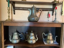 etain 3 THÉIÈRES,   1 MARABOUT ,  BELGES ,MONS,LIÈGE ,FLANDRES.  BE.  POINÇONS.