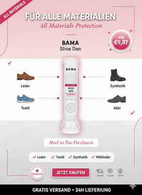 BAMA Schuh Deo Spray | Alle Materialien | Leder Textil | Versandfrei |  9,87  