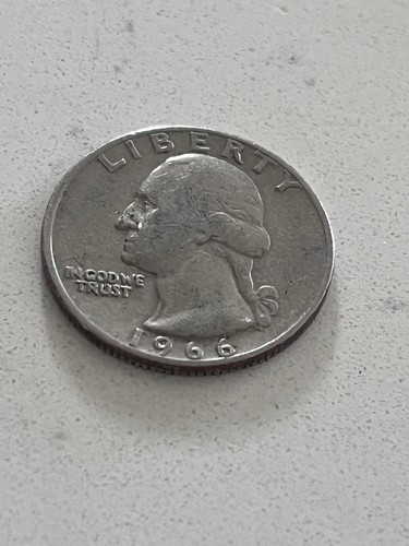 1966 Washington Quarter No Mint Mark - Picture 1 of 2