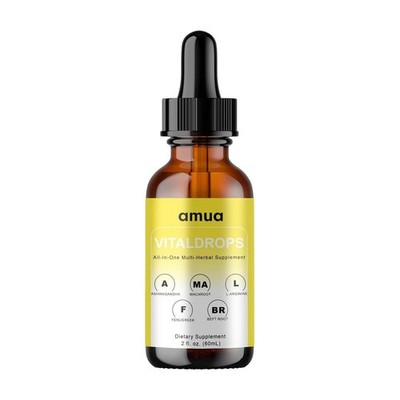 AMUA Vital Drops Organic Herbal Liquid Supports Healthy Weight 60ml