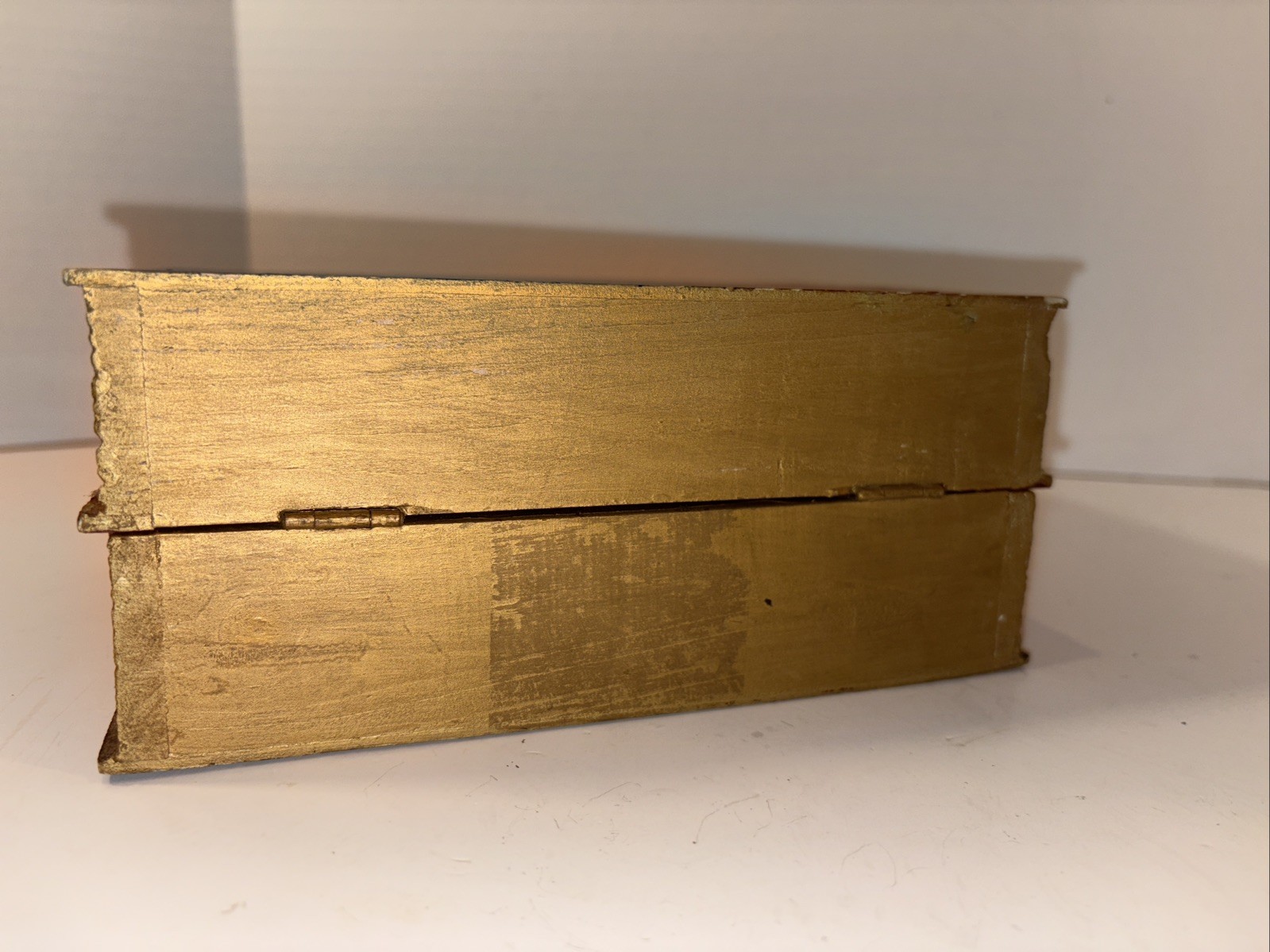 Vintage Wooden Faux Book Storage Box Hidden Storage