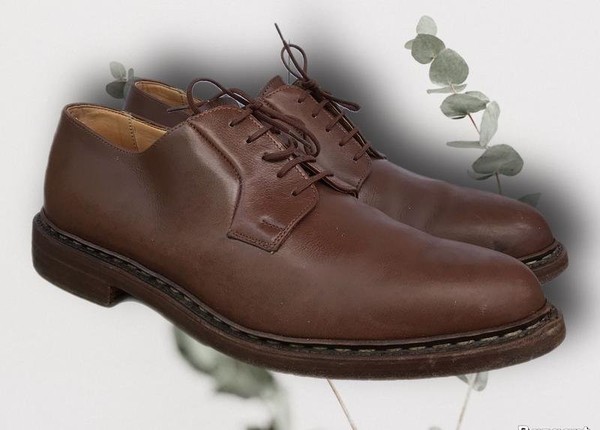 Men Paraboot Heels Brown Leather 44