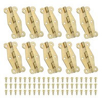 "Kleine Vintage-Box-Scharniere 2\", 10Stk 90-Grad-Schmetterling Scharniere, Gold"