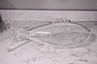 MCM Blenko like Art Glass Hand Blown Fish Vase Bowl Terrarium Large 16” X 7"