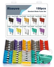 Riseuvo 150 Pcs Standard Automotive Fuse Kit - Car Auto ATO Blade Fuses... 