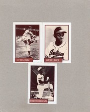 1991 Homers Classic Cookies Baseball 3 Card Lot: Paige, Gomez & Clemente