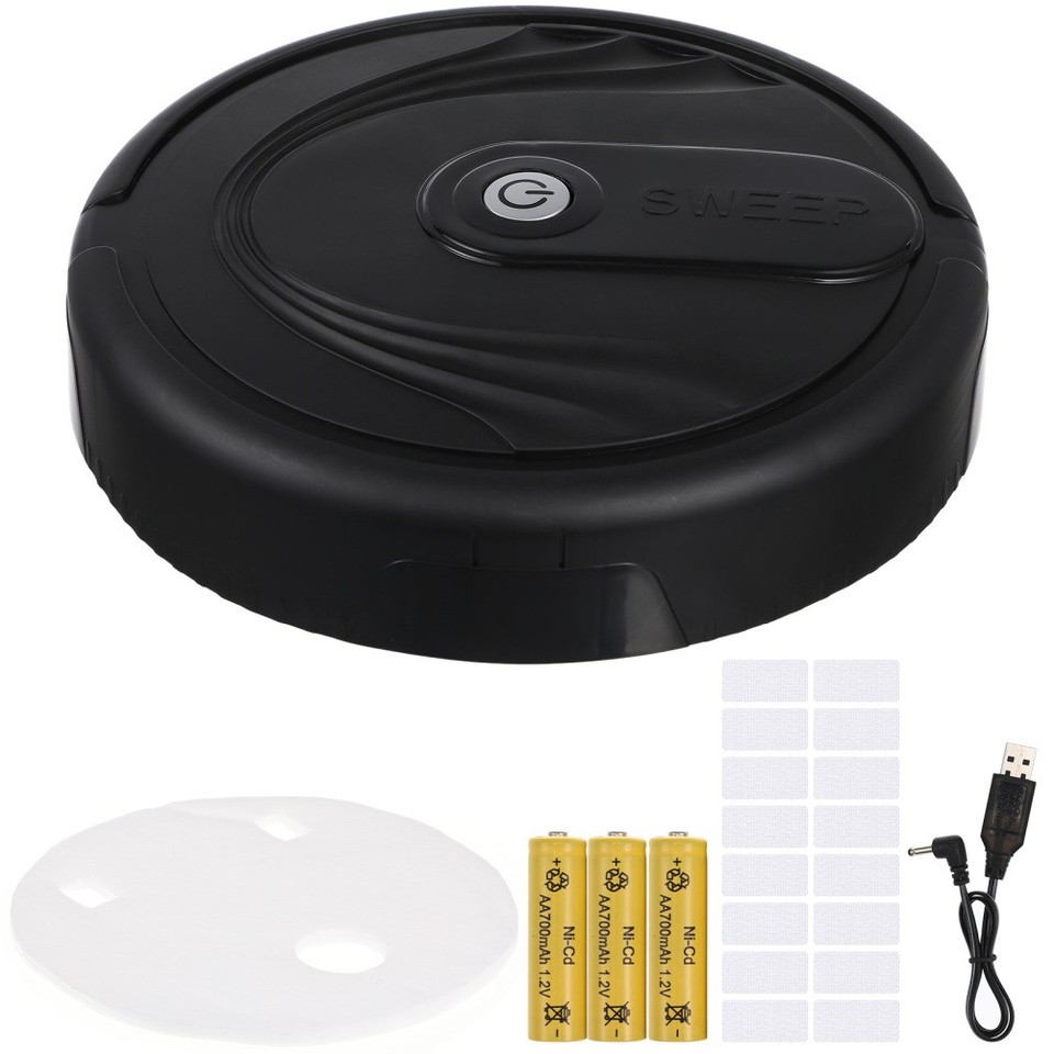 Floor Hair Cleaning Machine Black ABS Robot Vacuum Cleaner for ...