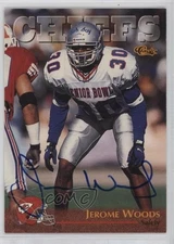 1996 Classic NFL Rookies Auto Jerome Woods #22 Auto RC