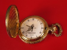 1886 - 1986 COMMEMORATIVE STATUE OF LIBERTY QUARTZ POCKET WATCH FANCY EAGLE CASE