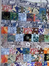 Handmade Hawaiian Baby Quilt 52X40 Inches