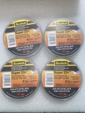 For 3M 33 Electrical Tape, 3/4-Inch x 44-Feet. Lot Of 4