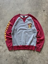 Universal Studios Harry Potter Gryffindor Embroidered Sweatshirt Red Gray Size M