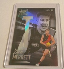 2025 AFL Eminence Zach Merrett Platinum Name Plate (T)  03/40 NB78 LOW  🔥🔥🔥