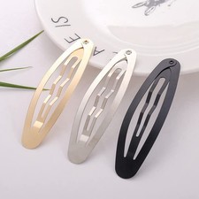 20PCS Non-Slip Hair Clips - 3.1" Large Oval Shape Metal Snap Barrettes Grips