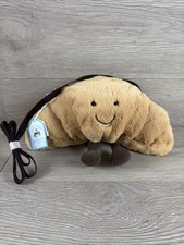 Jellycat Amuseables Croissant Plush Crossbody Bag 10.5 NWT A4CROB