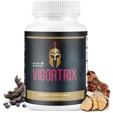 Vigortrix Men's Wellness Niacin Zinc Herbal Blend 30 Capsules Made in USA