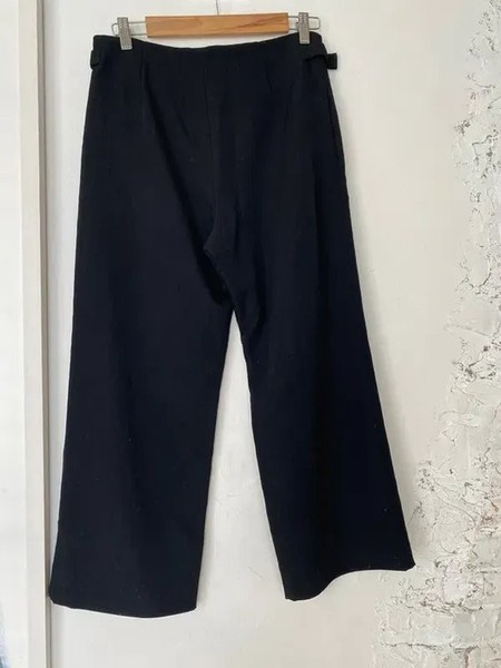 Women Yohji Yamamoto Trousers Black Wool 36 / S /