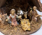 Vintage Italy Christmas Nativity Set -Creche /Stable Jesus Angel Mary Joseph — photo 3