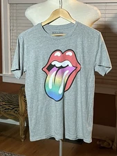 Lucky Brand Rolling Stones Shirt T-shirt Top sz XS