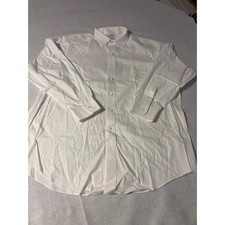 Brooks Brothers Madison Fit Non Iron Stretch Supima Cotton Shirt 17 1/2 35 White