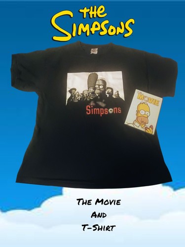 Vintage Simpsons T-Shirt & The Simpsons Movie DVD
