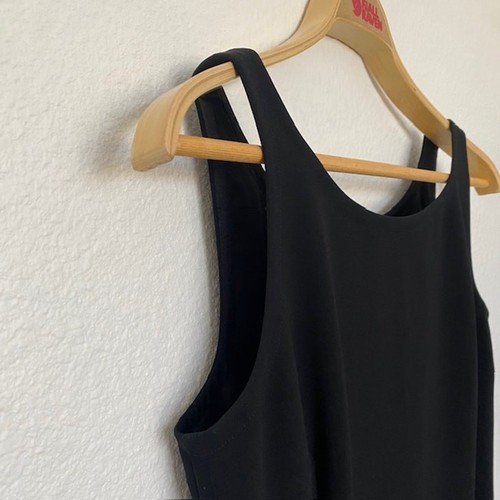 Ann Taylor Kleid schwarz ärmellos Reißverschluss hinten Seitenschlitz klassisch tailliert Damen 8 neu mit Etikett - Bild 4 von 14