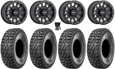 Method 401 Bdlk 14'' Wheels Bk 5+2 30'' Ridge Saw 2.0 Tires Polaris RZR