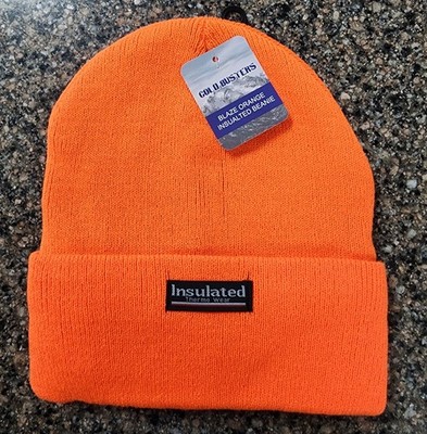 Cold BUSTERS Blaze Orange Insulated Beanie