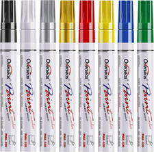 Overseas Paint Marker Pens - 8 Colors Oil Based Permanent Markers, Waterproof, Q