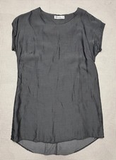 FIG Metro 100 Lyocell Women s Tunic Shirt Gray Sz Med