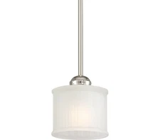 Minka Lavery 1730 Series, 1-Light Mini Pendant, 100 Total Watts Polished Nickel