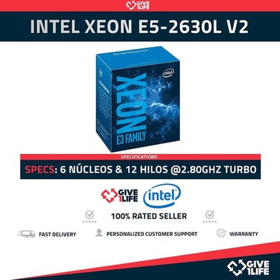Intel Xeon E5-2630L V2 (6 Núcleos / 12 Hilos) @2.80GHz Turbo Speed