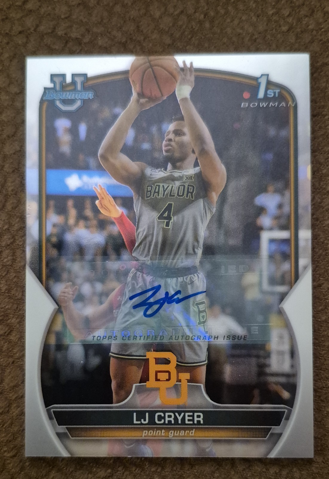 2022-23 Bowman University Chrome - Chrome Prospect Autographs LJ Cryer #87 (AU,