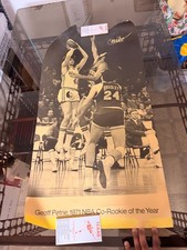 Original 1971 Geoff Petrie NBA RARE early 20x38 Nike Advertising poster