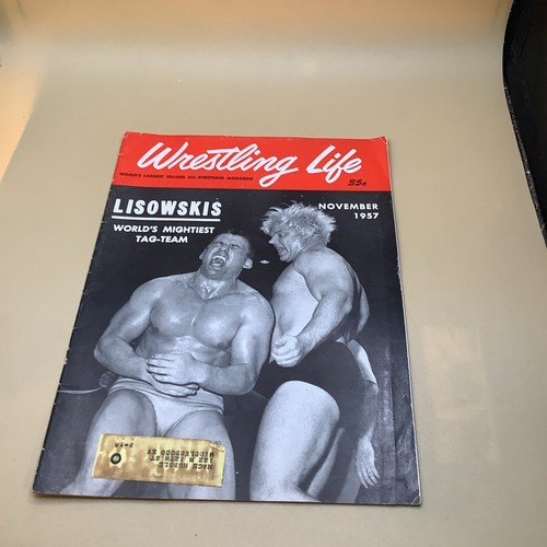 Wrestling Life Magazine 1957 Tag Team Lisowskis