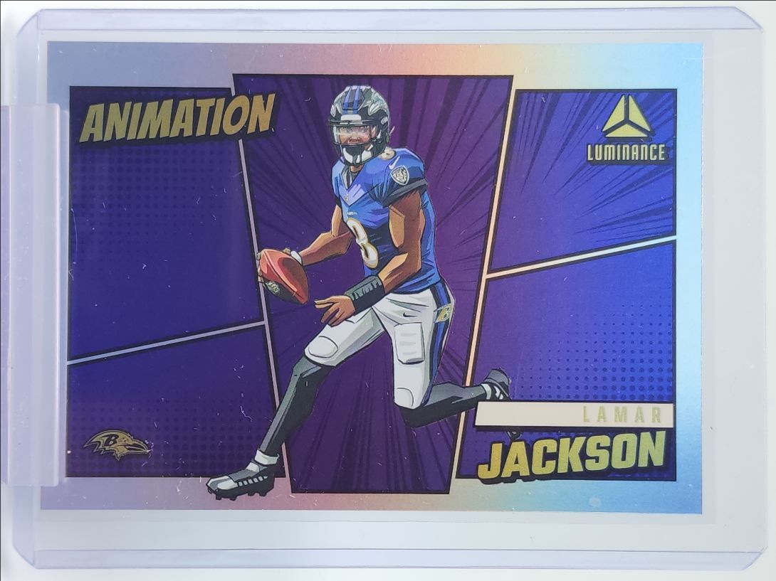 LAMAR JACKSON 2024 LUMINANCE ANIMATION FOOTBALL SSP RAVENS Q0902