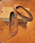 B.O.C. Leather Floral Lace Beige Slip On Ballet Flats 8.5 M — photo 3