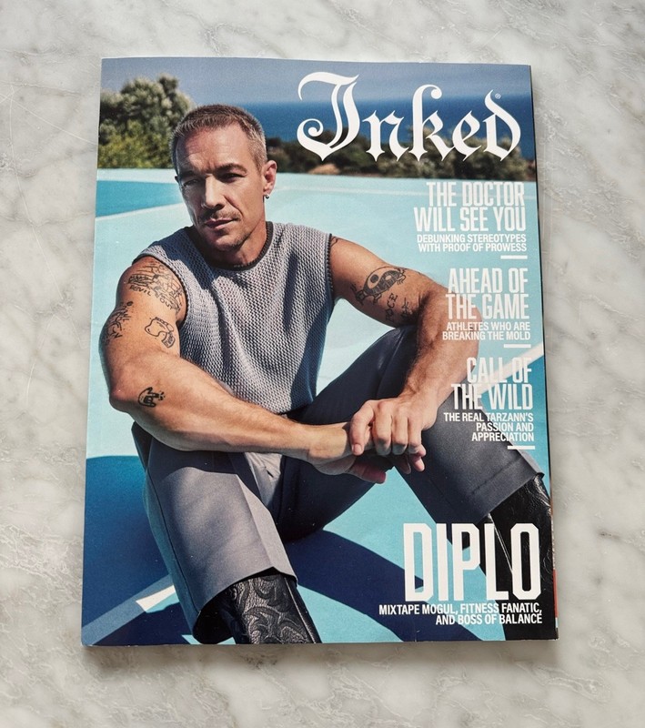 Inked Magazine Diplo Cover Issue 4 2025 Tattoo Lifestyle