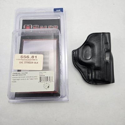 Galco Stinger Leather Holster S&W Shield 45 OWB Right Hand Black Smith & Wesson