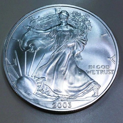 2003 1 oz American Silver Eagle .999 Silver Beautiful Uncirculated Coin