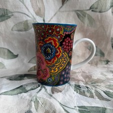 Vera Bradley Barnes & Noble Symphony in Hue Ceramic Coffee Mug Floral Paisley